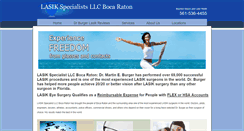 Desktop Screenshot of lasikspecialistsbocaraton.com